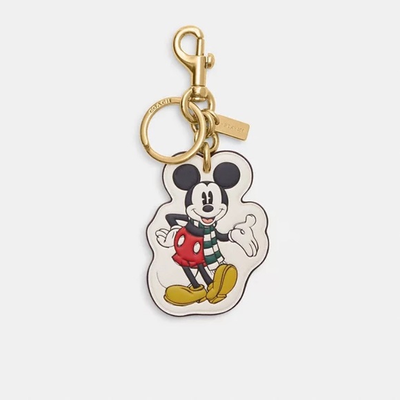 NWT Disney X Coach Mickey Mouse Bag Charm - Picture 1 of 1